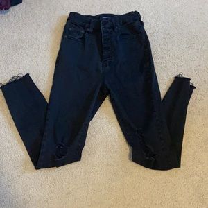 Black ripped Aeropostale jeans